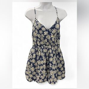 American Eagle‎ Outfitters Blue and yellow daisy romper
